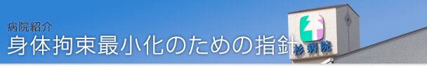 身体拘束最小化のための指針